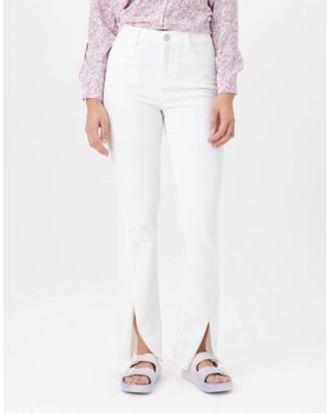 Renuar High Rise Woven Jean - White