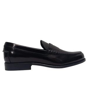 Tod's Brushed Penny-Strap Loafers - Black