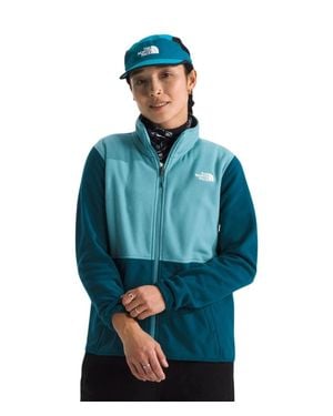 The North Face Glacier Fleece Jacket Full Zip Pockets Gbo1829 - Blue