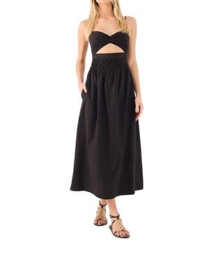 dress to Cotton Cropped Dress - Black