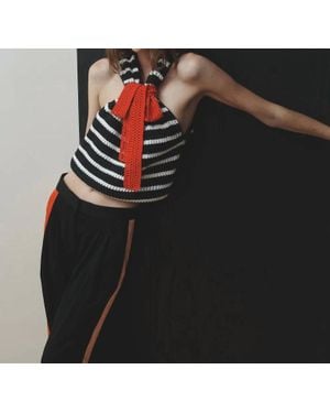 Hellessy Kris Knit Halter Top - Black
