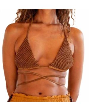 Caravana Matu Bikini Top - Brown