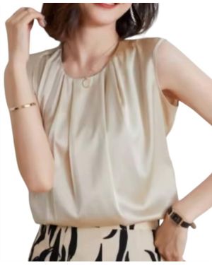 AUREUM Bubble Hem Top - Multicolor