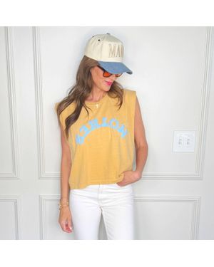 American Apparel Upside Down Puff Mother Tank Top - Metallic