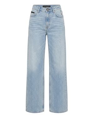 Philipp Plein Skater Fit Jeans - Blue
