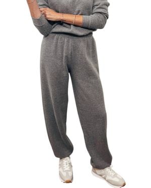 PERFECTWHITETEE Dre Luxe Fluff Fleece Jogger - Gray