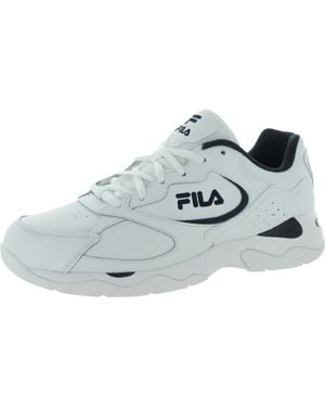 Fila Tri Runner Leather Lace Up Casual And Fashion Sneakers - Blue