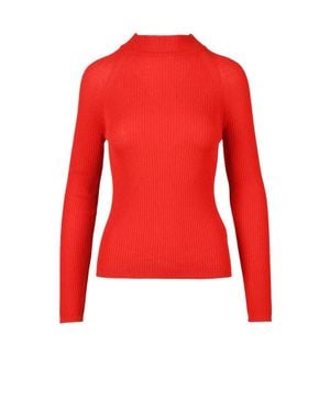 Mantu Ribbed Knit Sweater - Red