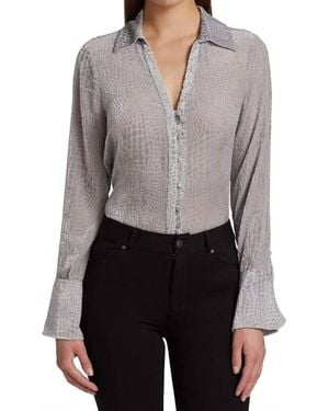 PAIGE Toscani Blouse - Gray
