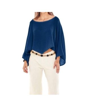 Oh My Gauze Vanna Boatneck Top - Blue