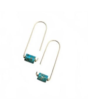Bijou by SAM Arc Threaders Earrings - Blue