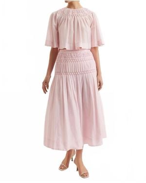 Merlette Sanjh Bell Sleeves Top - Pink