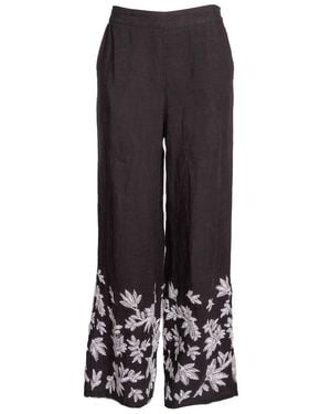 Part Two Getika Embroidered Pant - Black