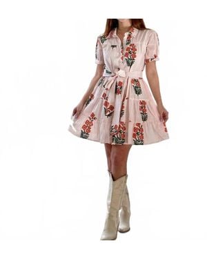 Just Darviny Georgia Mini Dress - Red