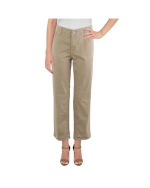 Levi's Plus Solid Cotton Boyfriend Jeans - Natural