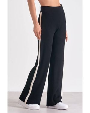 Elan Sweater Knit Track Pants - Blue