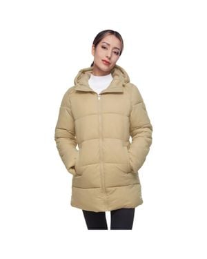 Rokka&Rolla Long Coat Puffer Jacket - Natural