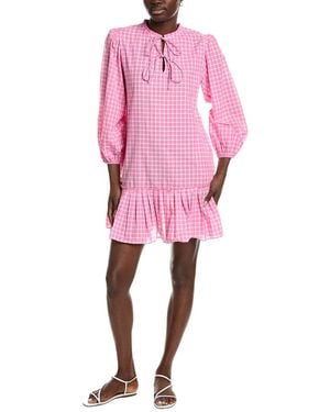 Garrie B Ruffle Mini Dress - Pink