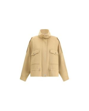 Pinko Wool Coat - Natural