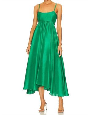 Azeeza Rachel Raw Dress - Green