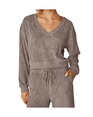 Beyond Yoga Tropez Pullover - Gray