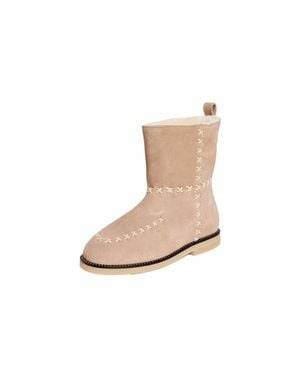 Frēda Salvador Rocky Stucco Suede Shearling 5056-Stucco - Natural