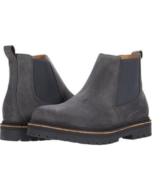 Birkenstock Stalon 1017320 Chelsea Boots 7-7.5 Graphite Leather Khd2415 - Gray