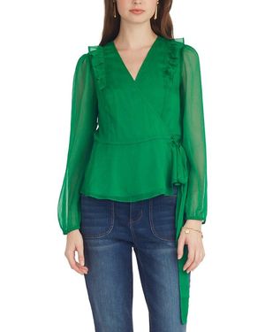 Draper James Wrap Top - Green