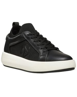 Stuart Weitzman 5050 Pro Leather Sneaker - Black