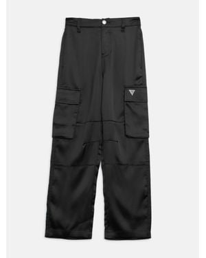 Guess Whitney Cargo Pants (7-16) - Black