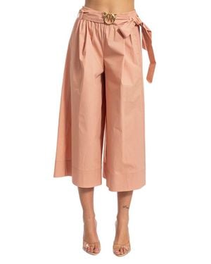 Pinko Doreen Palazzo Cropped Pants - Brown