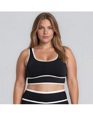 Calypsa Plus Long Line Swimbra Two-Toned Collection - Blue