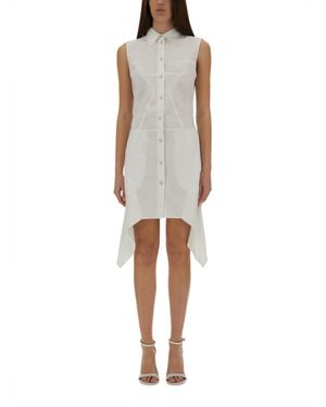 Helmut Lang Bustier Shirt Dress - White