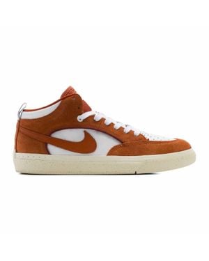 Nike React Leo Suede Skate Shoes - Brown