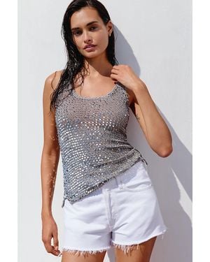 Calypso St. Barth Lucia Shimmer Tank Top - Gray