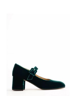 Penelope Chilvers Honey Velvet Shoe - Black