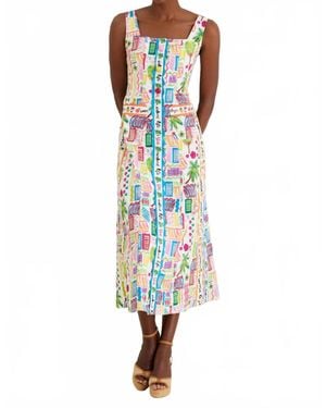 Celiab Bunya Midi Dress - White