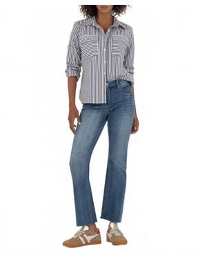 Kut From The Kloth Kelsey High Rise Ankle Flare Jeans - Blue