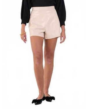 Emily Mccarthy Tailored Vegan Leather Short - Multicolor