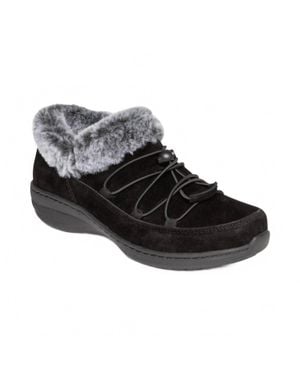 Aetrex Chrissy Arch Support Slip-On Ankle Booties - Black