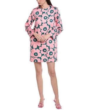 Marimekko Ae Kangeta Unikko Mini Dress - Red