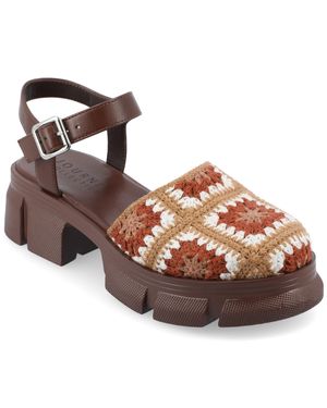 Journee Collection Collection Tru Comfort Foam Dorit Sandals - Brown