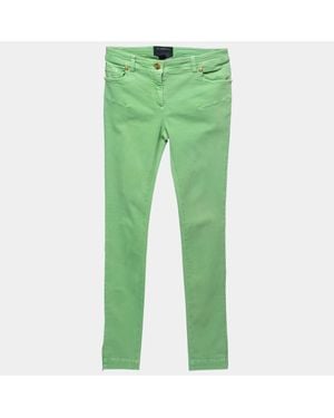 Roberto Cavalli Class By Roberto Lime Denim Skinny Jeans S Waist - Green
