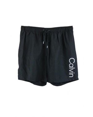 Calvin Klein Standard Uv Protected Quick Dry Swim Trunk - Black