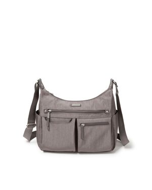 Baggallini Anywhere Large Hobo Handbag - Gray