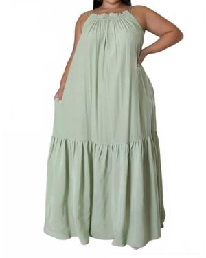 5Besties Plus Size Maxi Dress - Green