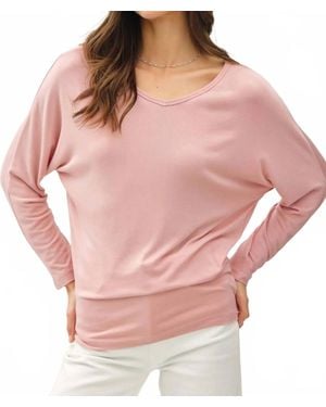 Be Cool Meg Dolman Sleeve Top - Pink