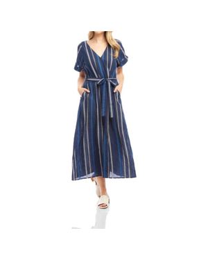 Karen Kane Embroidered Shirt Dress in Black | Lyst