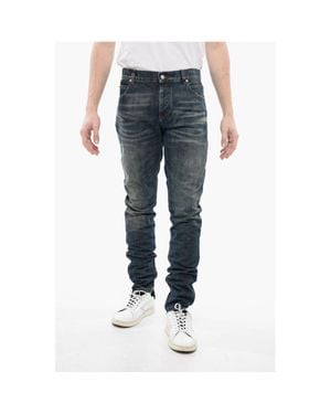 Balmain Slim Fit Stone Washed Denims 15Cm - Blue