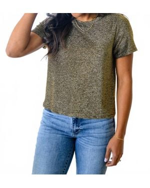 Mittoshop Sweetly Twinkle Short Sleeve Knit Top - Green